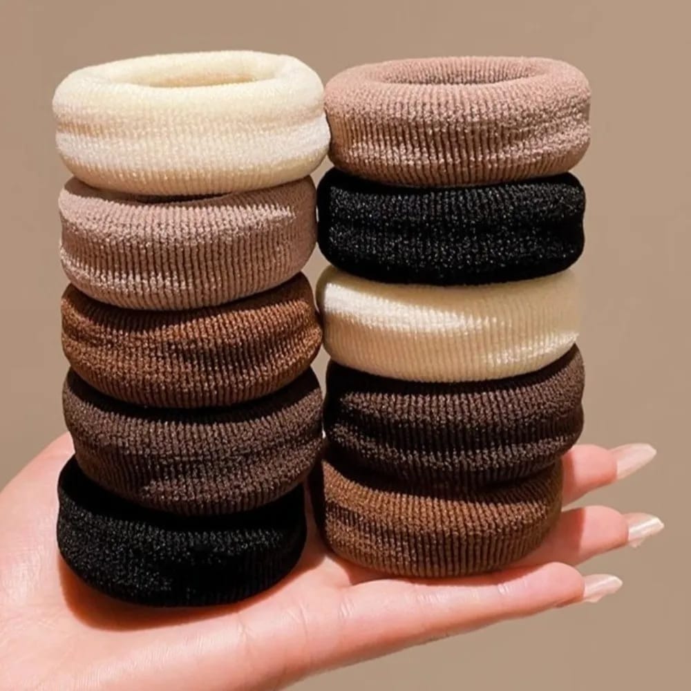 Colitas De Pelo Gruesas Elásticas Scrunchies Mujer